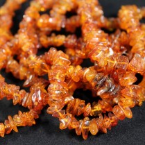 Raw amber necklace